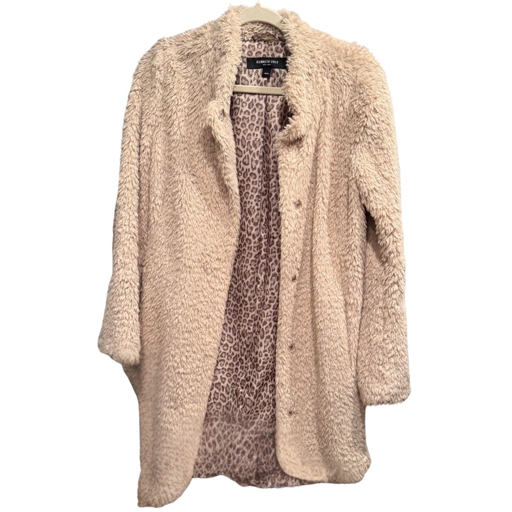 Kenneth Cole | Cozy Cream Teddy Coat
